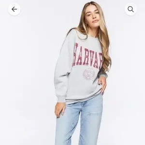 Harvard sweatshirt womens forever 21 deals